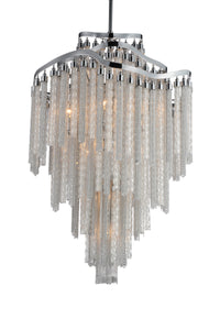 14 Light Down Chandelier with Chrome finish