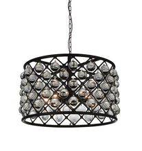 Load image into Gallery viewer, 5 Light  Chandelier with Black finish