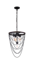 Load image into Gallery viewer, 5 Light  Chandelier with Black finish