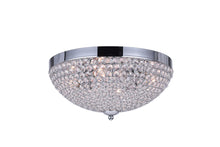 Load image into Gallery viewer, 4 Light Bowl Flush Mount with Chrome finish