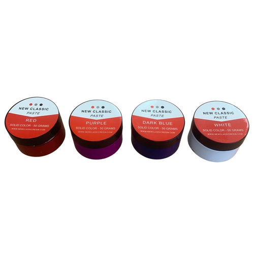 4 Solid Colors Paste Set. Highly Concentrated