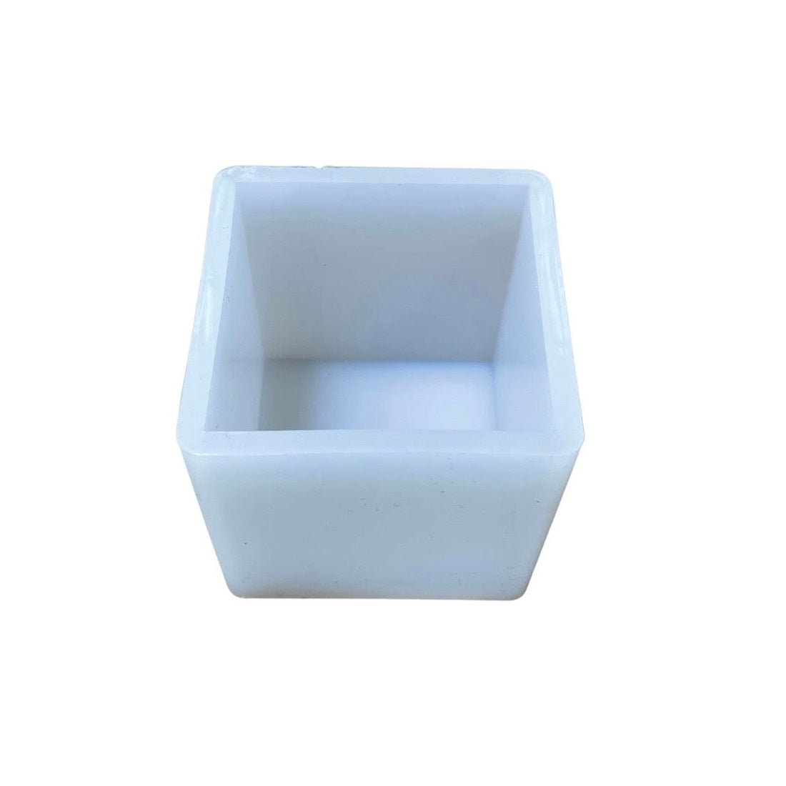 2.5x 2.5x 2.5 Deep Shiny Cube Silicone Mold For Epoxy Resin